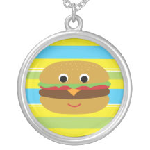 Retro Cheeseburger Amuletten