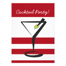 retro Cocktail-Party Einladung
