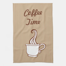 Retro Coffee Kitchen Towel