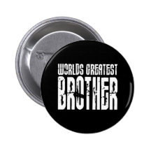 Retro coole Brüder: Der bestste Bruder der Welt Button