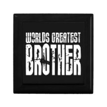 Retro coole Brüder: Der bestste Bruder der Welt Modeschmuckschachtel
