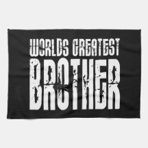 Retro coole Brüder: Der bestste Bruder der Welt Handtuch