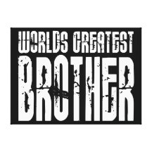 Retro coole Brüder: Der bestste Bruder der Welt Galerie Gefaltete Leinwand