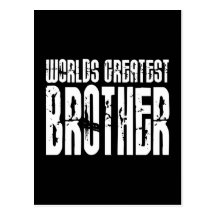 Retro coole Brüder: Der bestste Bruder der Welt Postkarten