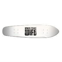 Retro coole Ehefrauen: Weltcoolste Ehefrau Personalisiertes Skateboarddeck