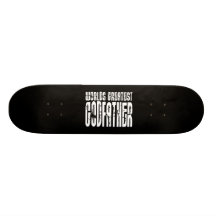 Retro coole Paten: Der bestste Pate der Welt Personalisiertes Skateboard