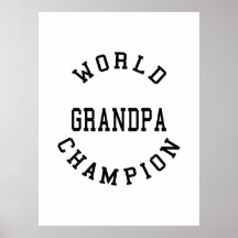 Retro cooler Großvater-Geschenk-Weltmeister-Großva Posterdrucke