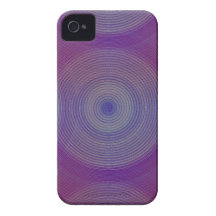 Retro Design Violet und Purpur Psychedelisch 60er iPhone 4 Hülle