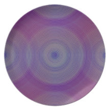 Retro Design Violet und Purpur Psychedelisch 60er Teller