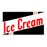 Retro Eiscreme Visitenkarten