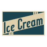 Retro Eiscreme Visitenkartenvorlage