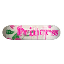 Retro Felsen-Prinzessin Skateboard Personalisiertes Skateboard