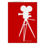 Retro Film-Kamera-Silhouette Grußkarte