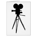 Retro Film-Kamera-Silhouette Karte