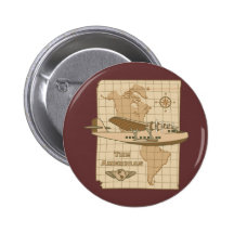 Retro Flugzeug Button