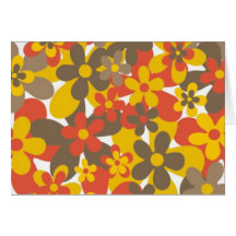 Retro Frühlings-Blumen Karten