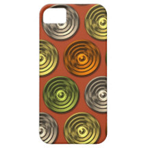 Retro Funky orange abstraktes Muster iPhone 5 Cover