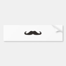 Retro gentelman Schnurrbartillustration Autosticker