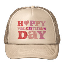 Retro glücklicher Valentinstag Trucker Mütze