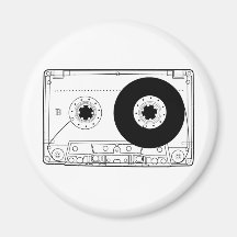 retro grafische Vintage Kassette T-Shirt der Kasse Magnete