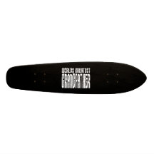 Retro Großväter: Der bestste Großvater der Welt Personalisierte Skateboarddecks