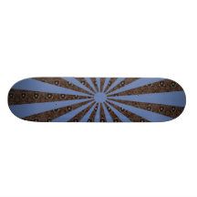 Retro heißer blauer Sun Individuelles Deck