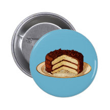 Retro Kuchen Anstecknadelbutton