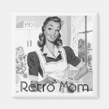 Retro Mamma-Koch Kühlschrankmagnet