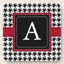 Retro mit Monogramm Untersetzer