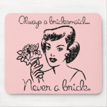 Retro nie eine Braut Mousepad
