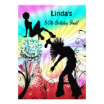 retro Party Einladung der Hippiedisco