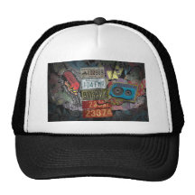 Retro Plates. Trucker Hat