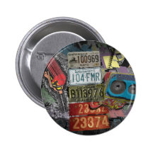 Retro Platten Anstecknadelbuttons