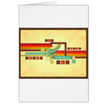 Retro Quadrate Grußkarten