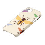 Retro Regenbogenbienenhummel-Naturmuster iPhone 5 Hülle