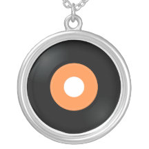 Retro Rekordhalskette des Vinyl 45