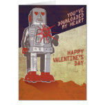Retro Roboter - Sie haben mein Herz… herunterladen Grußkarten