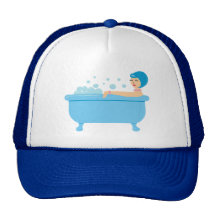 Retro Schaumbad-Mädchen Trucker Kappe
