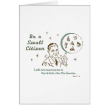 Retro 'Schwellen Citizen Grußkarten