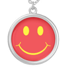Retro smiley selbst gestalteter schmuck