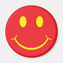 Retro smiley magnete