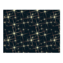 Retro Starfield Postkarte