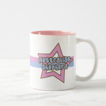 Retro Stern-australischer Schäfer-Becher Tee Haferl