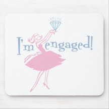 Retro verlobtes Mousepad