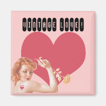 Retro Vierzigerjahre Liebe Kühlschrankmagnete