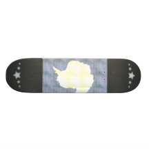 Retro Vintage Antarctica Flag Skate Boards