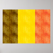 Retro Vintage Belgium Flag Posters