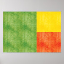 Retro Vintage Benin Flag Posters