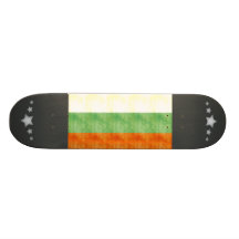 Retro Vintage Bulgaria Flag Skateboard Deck