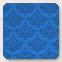 Retro Vintager blauer Korken-Untersetzer